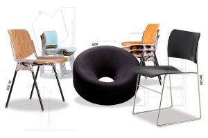 sillas de diseño para oficinas corporativas hoteles locales comerciales