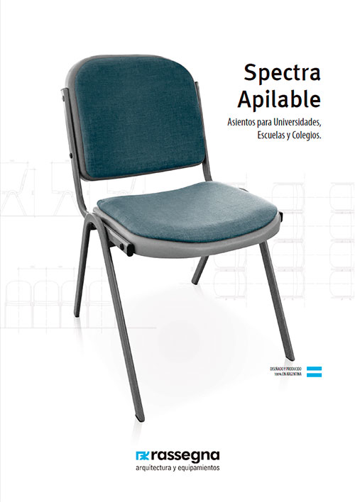 Silla apilable modelo Spectra para Universidades y Colegios